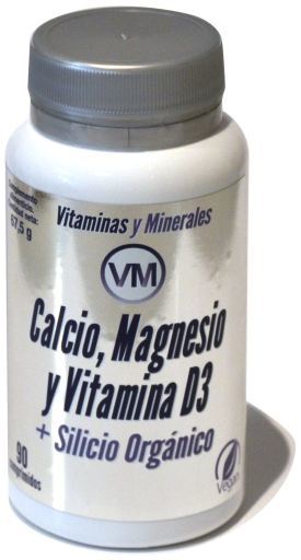 VM Wapń, Magnez i Wit. D3 + Krzem organiczny 90 tabletek