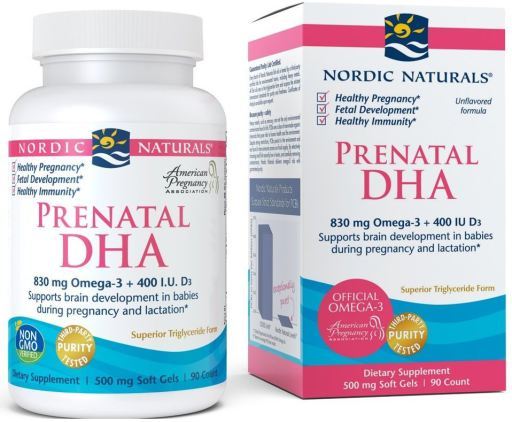 Prenatal DHA 830 mg Bezsmakowe 90 kapsułek