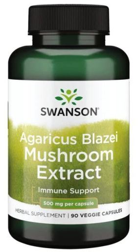 Ekstrakt Z Pieczarek Agaricus Blazei 500 mg 90 Kapsułek Warzywnych