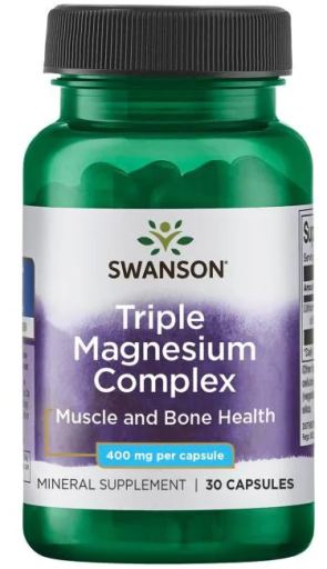 Potr&oacute;jny kompleks magnezu 400 mg 30 kapsułek