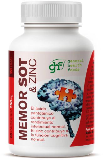 GHF Pamięć SOT i cynk 60 kapsułek po 750 mg