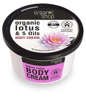 Organic Shop Krem do ciała z indyjskiego lotosu 250 ml