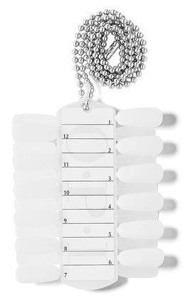 Paleta emaliowanych paznokci z łańcuszkiem