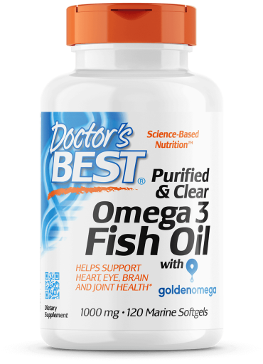 Oczyszczony i bezbarwny olej rybny Omega 3 1000 mg 120 kapsułek morskich