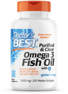 Oczyszczony i bezbarwny olej rybny Omega 3 1000 mg 120 kapsułek morskich