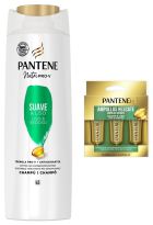 Szampon Pro-V Suave y Liso 360 ml + ampułki ratunkowe 1 min 3 x 15 ml