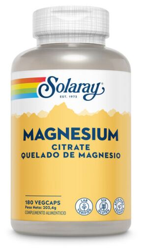 Solaray Cytrynian magnezu 180 kapsułek