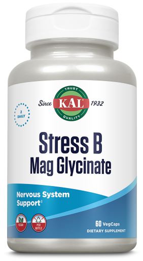 Stres B glicynian magnezu 60 kapsułek warzywnych