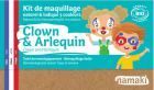 Clown &amp; Harlequin Makeup Kit 3 x 2,5 gr