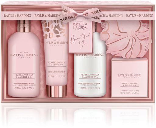 5-częściowy zestaw upominkowy Jojoba, wanilia i olej migdałowy