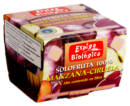 E.Bio Solofruta Błonnik jabłko-śliwka Eco 2x100 gr