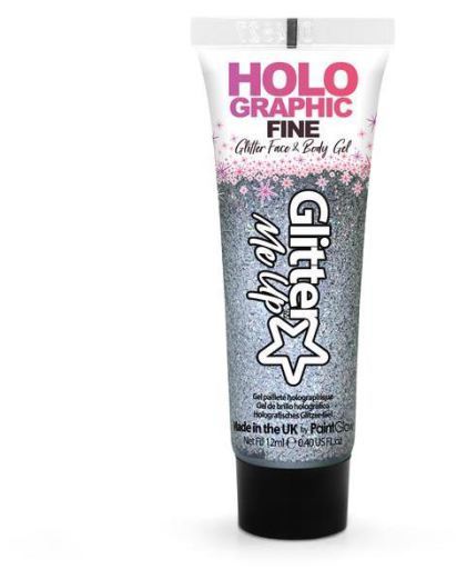 Holo Graphic Fine Glitter Gel Silver