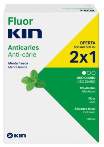 Płyn do płukania jamy ustnej Fluor Daily Mouthwash 2x500 ml
