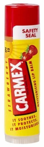 Carmex Truskawkowy nawilżający balsam do ust Spf15