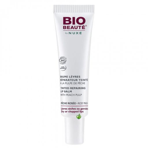 Bio Beaut&eacute; B&aacute;lsamo Labial Reparador Te&ntilde;ido con Pulpa de Melocot&oacute;n 15 ml