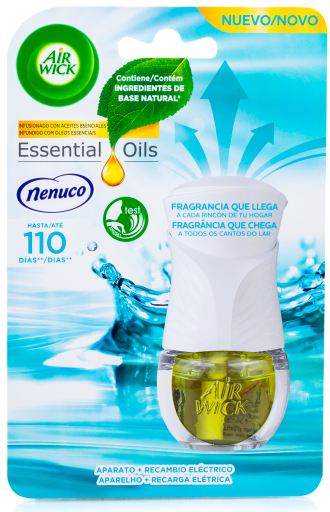Air Wick Kompletny elektryczny odświeżacz powietrza Nenuco i jego wymiana