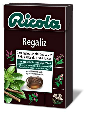 Ricola Cukierki lukrecjowe bez cukru 50 gr