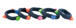 Elastyczne Pop Scrunchies z Trójkątami 5 Jednostek