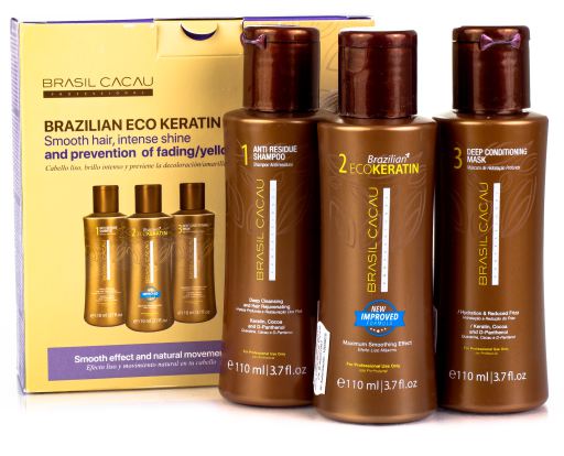 Zestaw do kuracji brazylijskiej Ecokeratin 3 x 110 ml