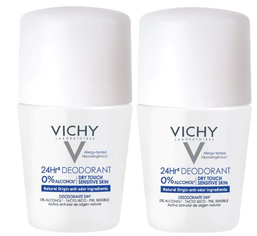 Dezodorant 24H bez soli aluminium w kulce 2 x 50 ml