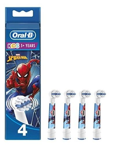 Zamiennik szczoteczki elektrycznej Spiderman 4 sztuki