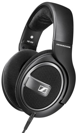Słuchawki z pałąkiem na głowę HD 559 6,3 mm Czarne