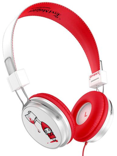 Słuchawki z opaskami na głowę Red Girl Red białe