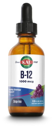 Krople wegetariańskie z witaminą B12 1000 mcg 53 ml