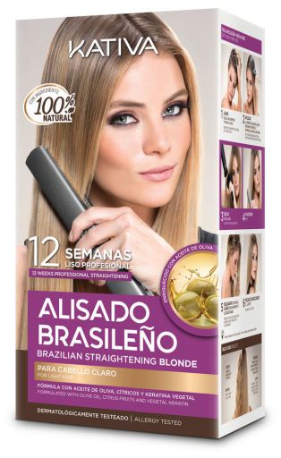 Brazylijski zestaw do prostowania blond