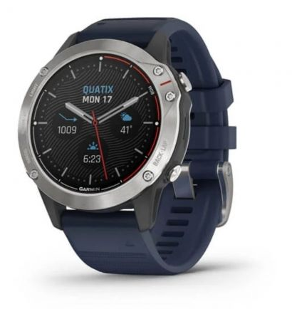 Szary i niebieski smartwatch Quatix 6