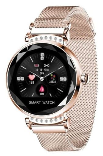 Smartwatch Lady Kryształ Złoto