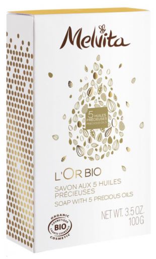 Mydło L&#39;Or Bio z 5 drogocennymi olejkami 100 gr