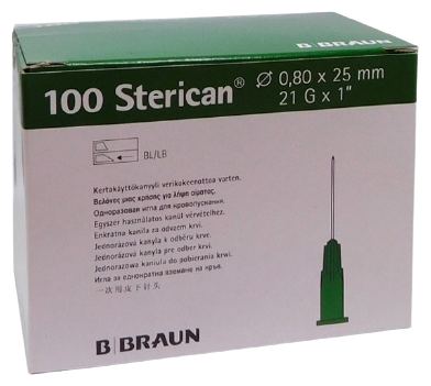 Igły Sterican Green 25x8 mm 1 100 szt.