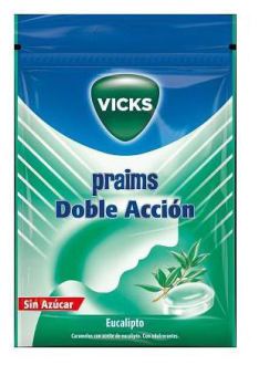 Vicks Cukierki eukaliptusowe Double Action 60 gr