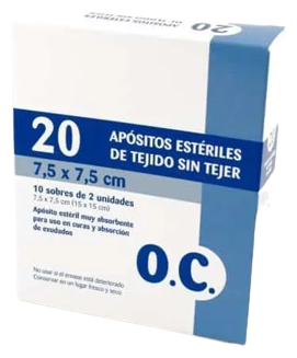 O.C. Opatrunki wł&oacute;kninowe 7,5x7,5 cm 20 szt.