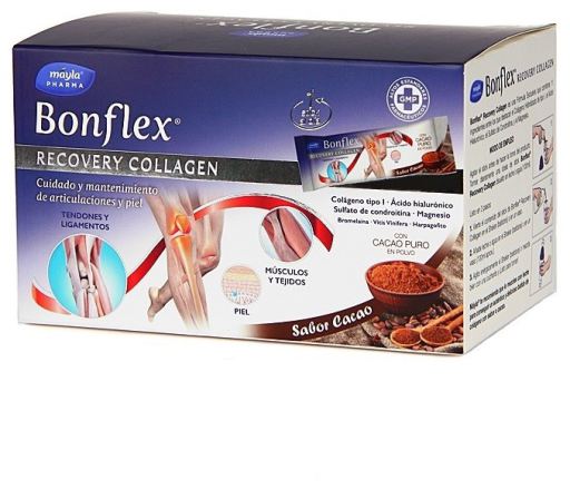 Bonflex Recovery Collagen o smaku kakaowym 30 sztyftów
