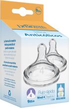 Opcje Preemie Flow Smoczki silikonowe szerokie usta 4 9M+ 2 sztuki