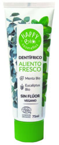 Happy Bio Fresh Breath Pasta do zęb&oacute;w bez fluoru Mięta 75 ml