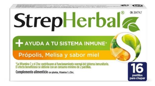 Propolis i Melisa Lekarska Smak Miodu 16 Pastylek