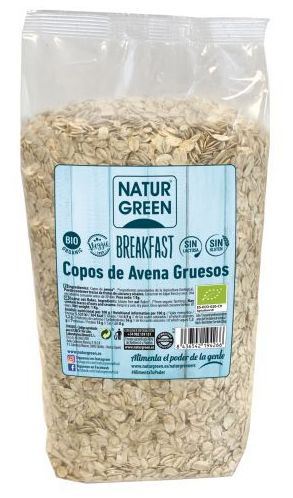 Naturgreen Grube Płatki Owsiane Bezglutenowe Bio 1 kg