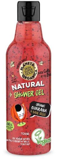 Organiczny żel pod prysznic z nasionami guarany i bazylii 250 ml