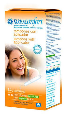 Farmaconfort Tampony Super Plus 100% Bawełny 14 sztuk