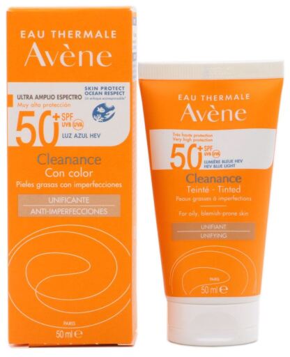 Cleanance Krem przeciwsłoneczny barwiony SPF 50 50 ml