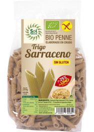 Sol Natural Bio bezglutenowy makaron lniany z gryki Penne 250 gr