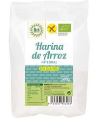 Mąka Ryżowa Brązowa Bez Glutenu Bio 500 gr