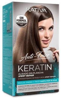 Kativa Zestaw Anti Frizz Xpert Repair Prostowanie bez żelazka 3 sztuki