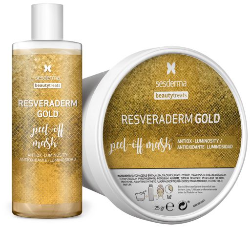 Beauty Treats Resveraderm Złota maseczka peel-off 25 gr + 75 ml