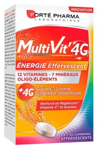 Multivit 4G Effivescent Energy 30 Tabletek