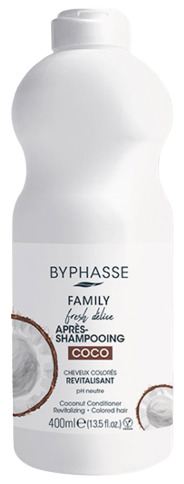 Byphasse Family Fresh Delice Kokosowa Odżywka do Włos&oacute;w Farbowanych 400 ml