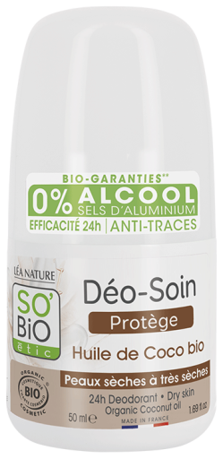 24H Dezodorant Roll On Protector Organiczny Olej Kokosowy 50 ml